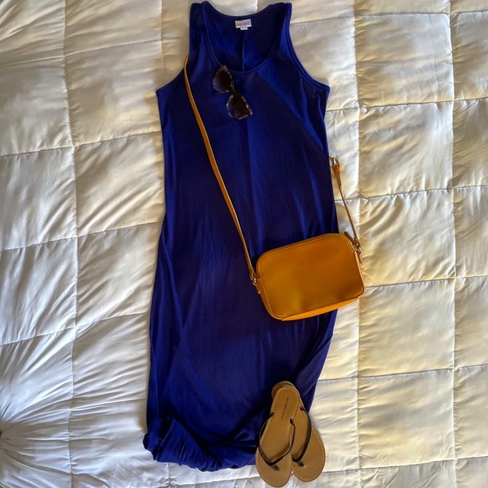 LulaRoe Maxi Dress Royal Blue Medium